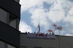 Protest salowych w Dąbrowie Górniczej