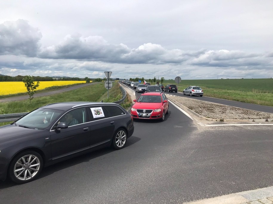 Protest samochodowy w Kopaczowie /Paweł Pyclik /RMF FM