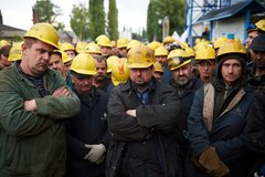 Protest stoczniowców z Gdańska