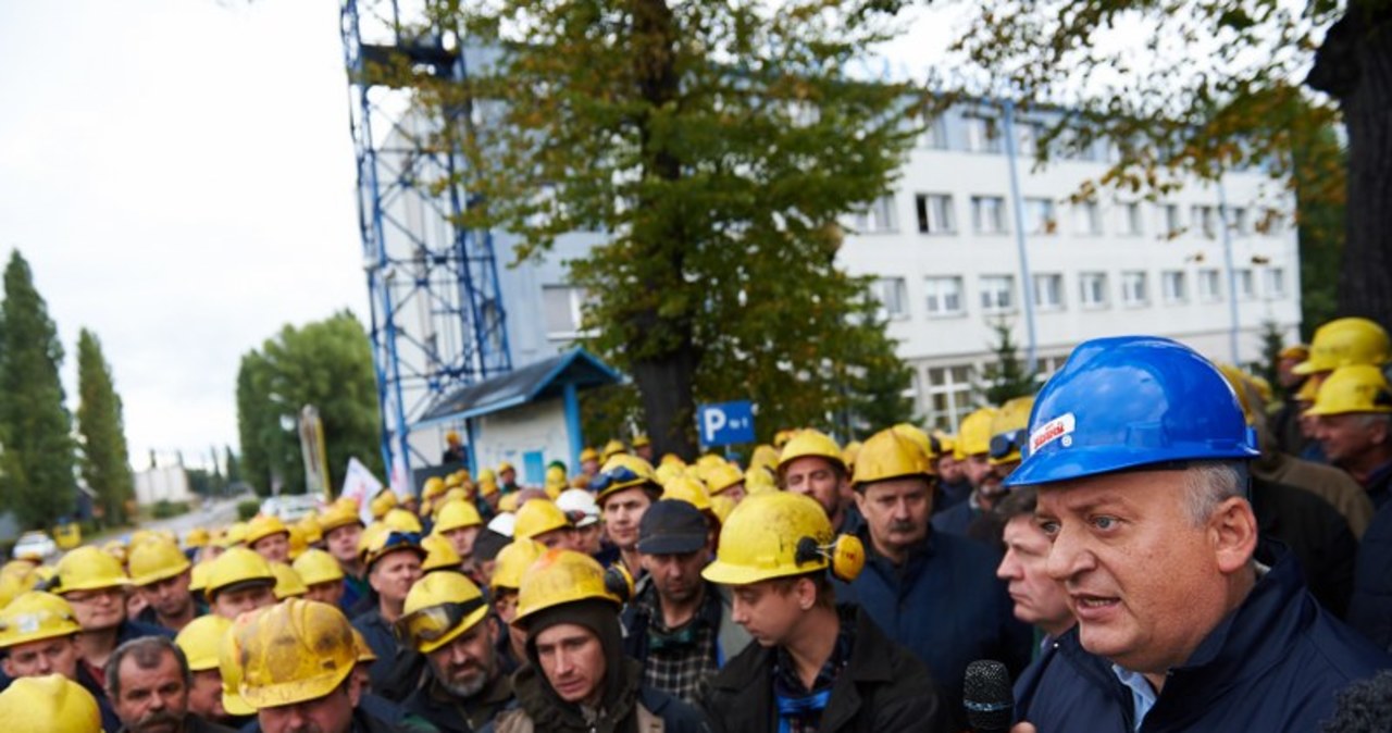 Protest stoczniowców z Gdańska