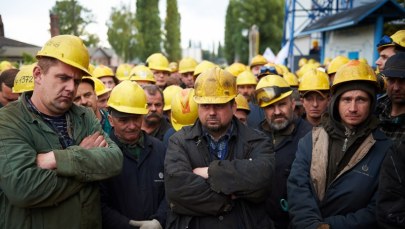 Protest stoczniowców z Gdańska