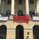 Protest studentów i pracowników Uniwersytetu Warszawskiego. Nie chcą tzw. ustawy Gowina