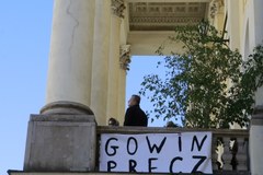 Protest studentów UW na zdjęciach