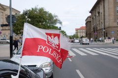 Protest taksówkarzy w Poznaniu
