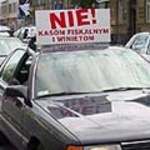 Protest taksówkarzy w Warszawie i Krakowie