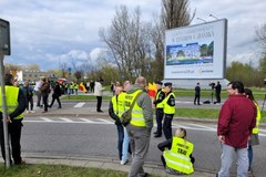 Protest taksówkarzy w Warszawie