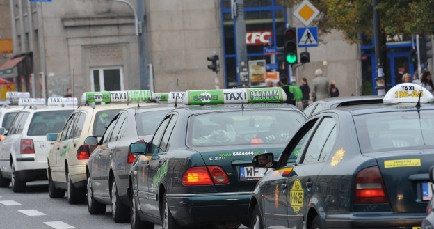 Protest taksówkarzy /PAP