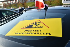 Protest taksówkarzy