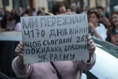 Protest Ukraińców przeciw likwidacji NABO