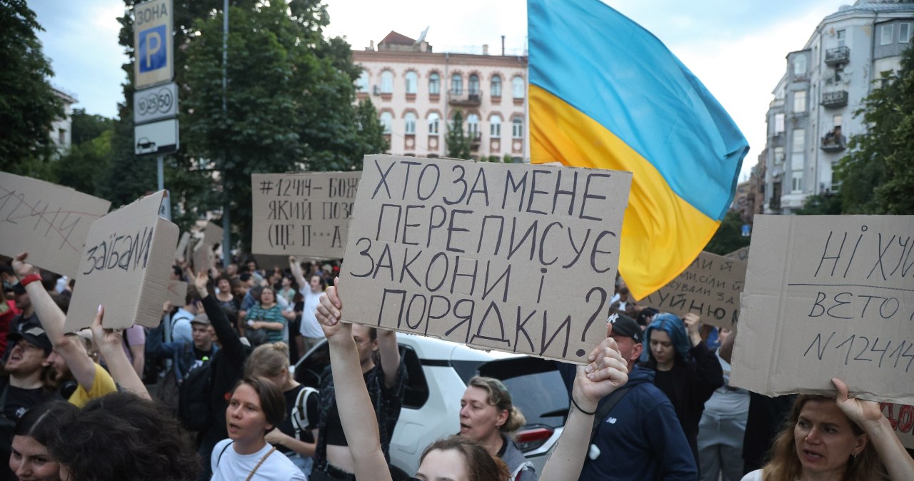 Protest Ukraińców przeciw likwidacji NABO