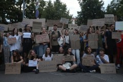 Protest Ukraińców przeciw likwidacji NABO