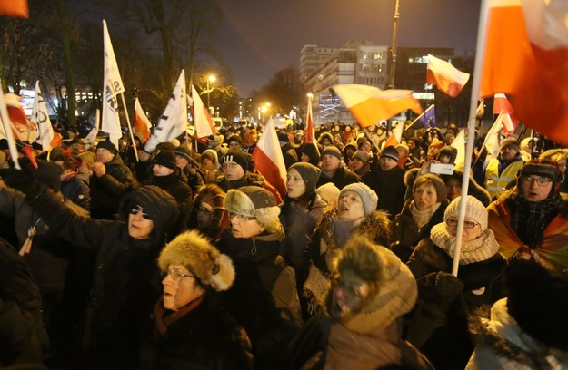 Protest "Uwolnić Sejm", zorganizowany 11 stycznia /Leszek Szymański /PAP