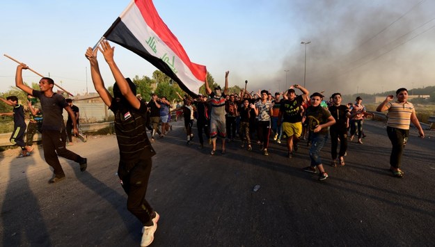 Protest w Bagdadzie /MURTAJA LATEEF /PAP/EPA