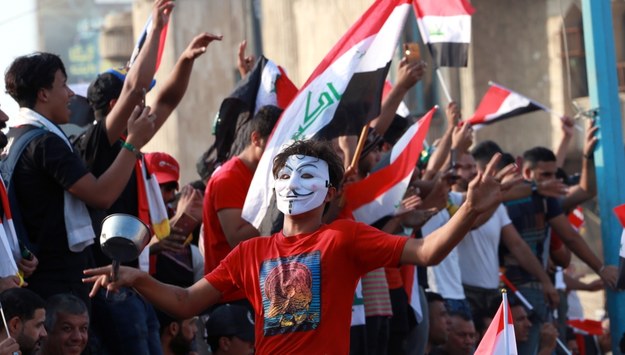 Protest w Bagdadzie / 	AHMED JALIL    /PAP/EPA