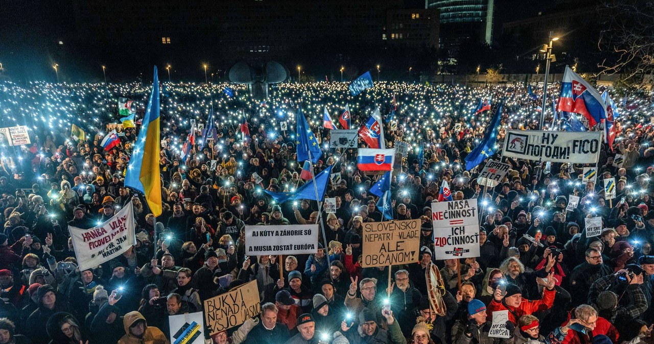 Protest w Bratysławie