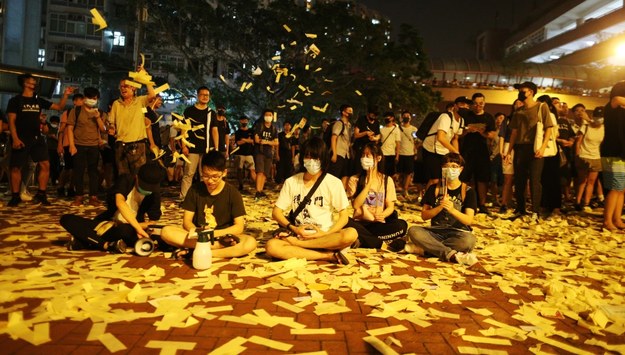 Protest w Hongkongu /JEROME FAVRE /PAP/EPA