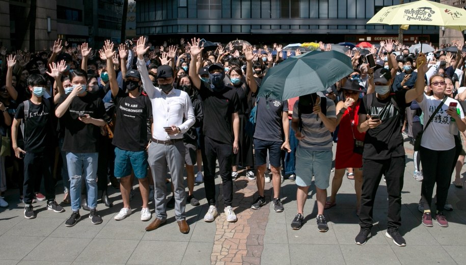 Protest w Hongkongu /JEROME FAVRE /PAP/EPA