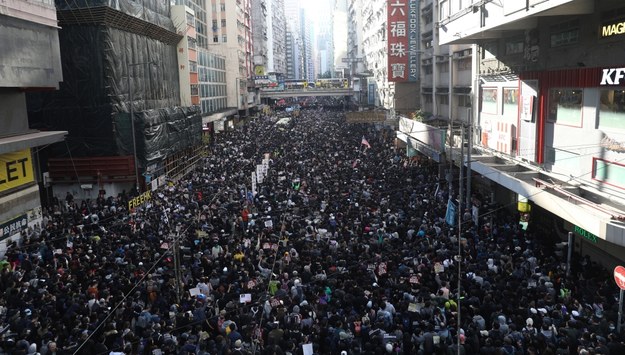 Protest w Hongkongu /JEROME FAVRE /PAP/EPA