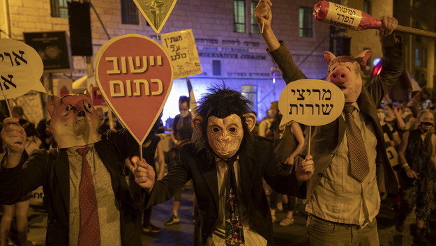 Protest w Jerozolimie /ATEF SAFADI  /PAP/EPA
