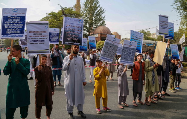 Protest w Kabulu /STRINGER /PAP/EPA