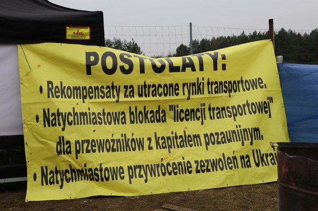 Protest w Korczowej /Jacek Skóra /RMF FM