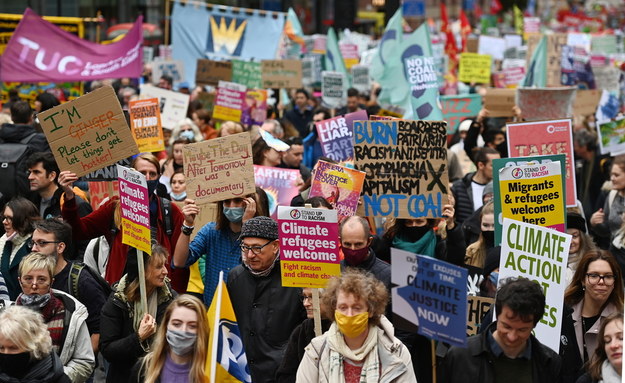 Protest w Londynie /ANDY RAIN /PAP/EPA