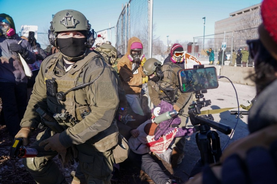 Protest w Minneapolis w stanie Minnesota, 30 stycznia 2026 /Craig Lassig /PAP