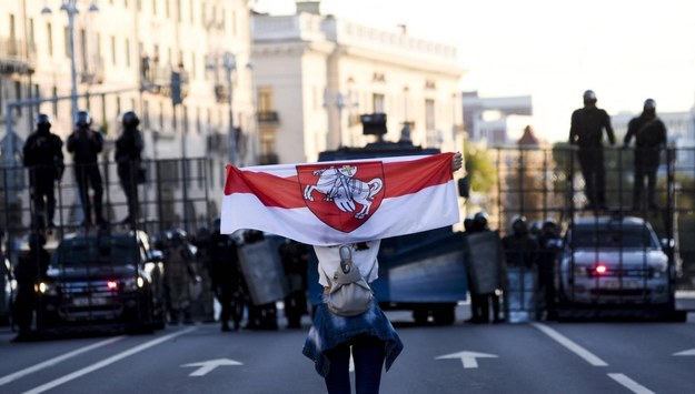Protest w Mińsku po wyborach prezydenckich /AA/ABACA /PAP/EPA