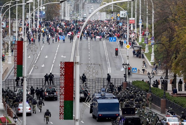 Protest w Mińsku / 	STR   /PAP/EPA