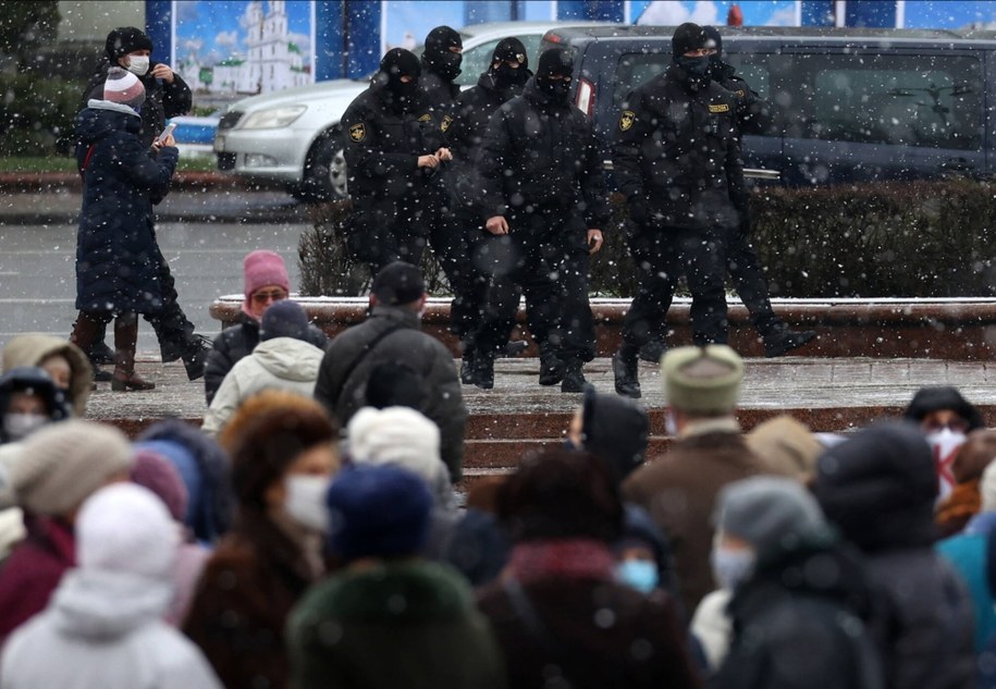 Protest w Mińsku /STR /PAP/EPA