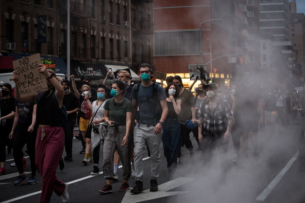 Protest w Nowym Jorku /ALBA VIGARAY /PAP/EPA