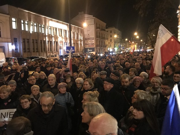 Protest w obronie sądów w Lublinie /Krzysztof Kot, RMF FM