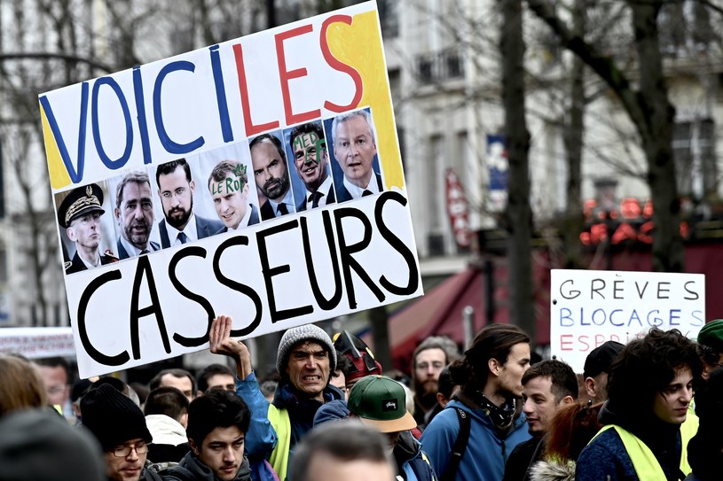 Protest w Paryżu /AFP