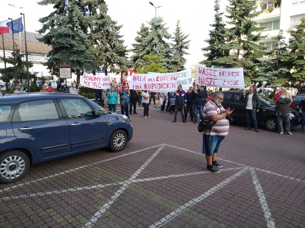 Protest w Piotrkowie Trybunalskim /Magdalena Grajnert /RMF FM