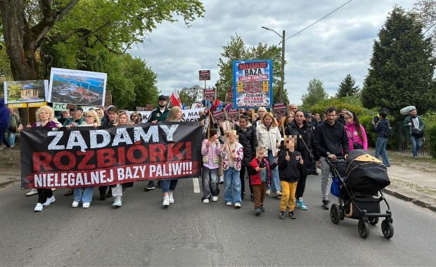 Protest w Podjuchach: Mieszkańcy przeciwko budowie bazy paliw