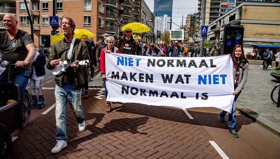 Protest w Rotterdamie /Utrecht Robin/ABACAPRESS.COM /PAP/EPA