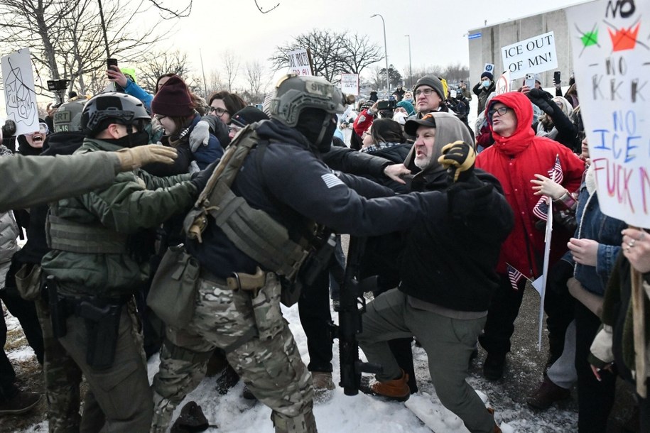 Protest w Saint Paul w Minnesocie. /OCTAVIO JONES/AFP/East News /East News