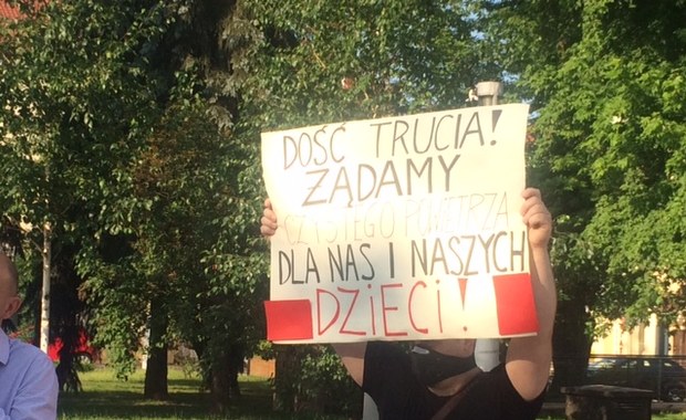 Protest w Skawinie: Chcemy wiedzieć, czym oddychamy 