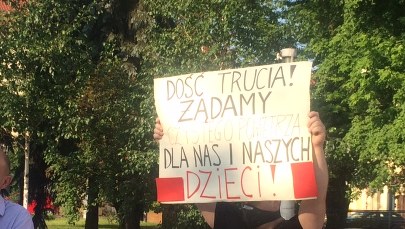 Protest w Skawinie: Chcemy wiedzieć, czym oddychamy 
