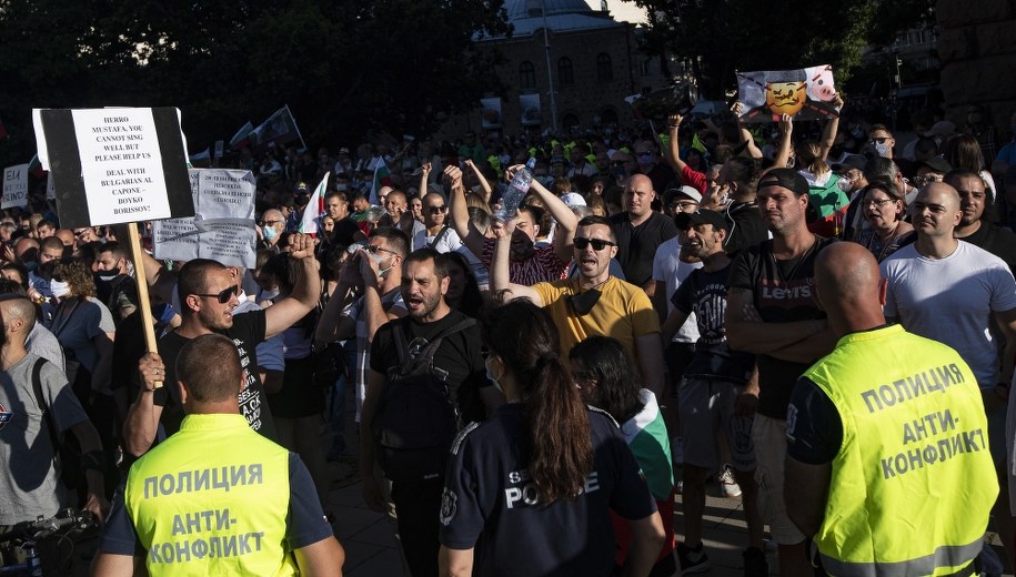 Protest w Sofii /VASSIL DONEV /PAP/EPA