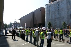 Protest w sosnowieckiej kopalni Kazimierz-Juliusz 