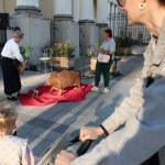 Konfederacja Protest w sprawie dzików w Warszawie zakłócony. Interweniowała policja