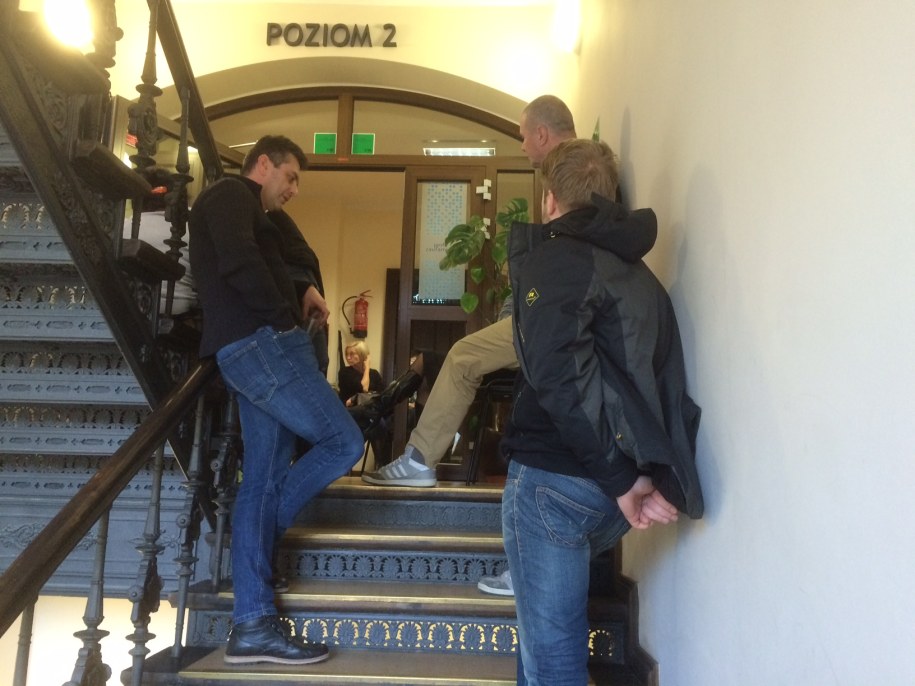 Protest w starostwie w dolnośląskiej Trzebnicy /Bartłomiej Paulus /RMF FM