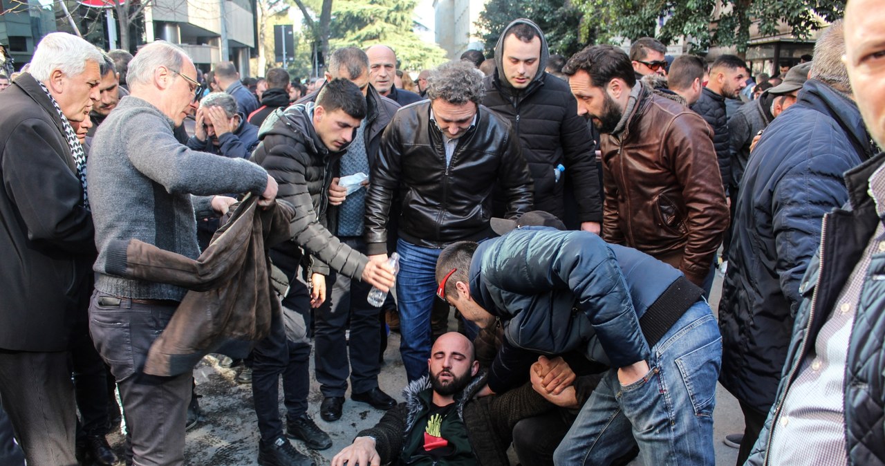 Protest w stolicy Albanii