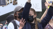 Protest w Tajpej na znak solidarności z Ukrainą