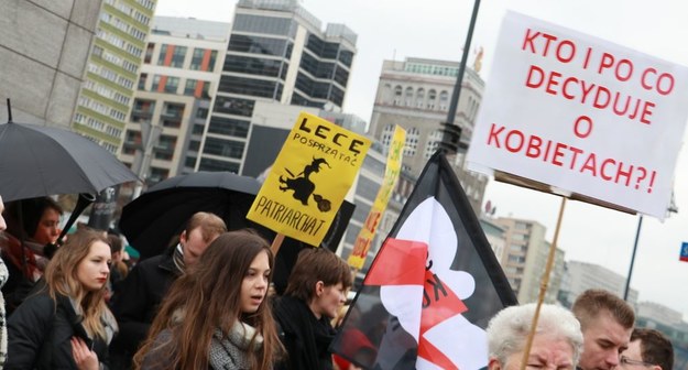 Protest w Warszawie /Kamil Młodawski /RMF FM