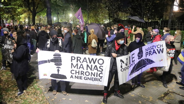 Protest w Warszawie /	Wojciech Olkuśnik /PAP