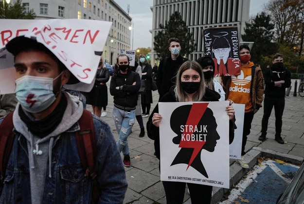 Protest w Warszawie /Mateusz Marek /PAP