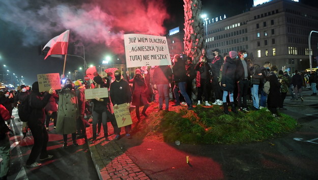Protest w Warszawie / 	Radek Pietruszka   /PAP