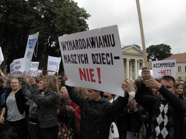 Protest w Wilnie 02 września &nbsp; /poboczem.pl